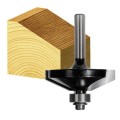 Carb-I-Tool T 8165 B - 6.35 mm (1/4”) Shank 65 Degree Chamfering Router Bit w/ Ball Bearing Guide